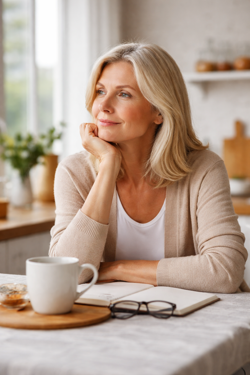 Warm cup ritual in a calm home setting